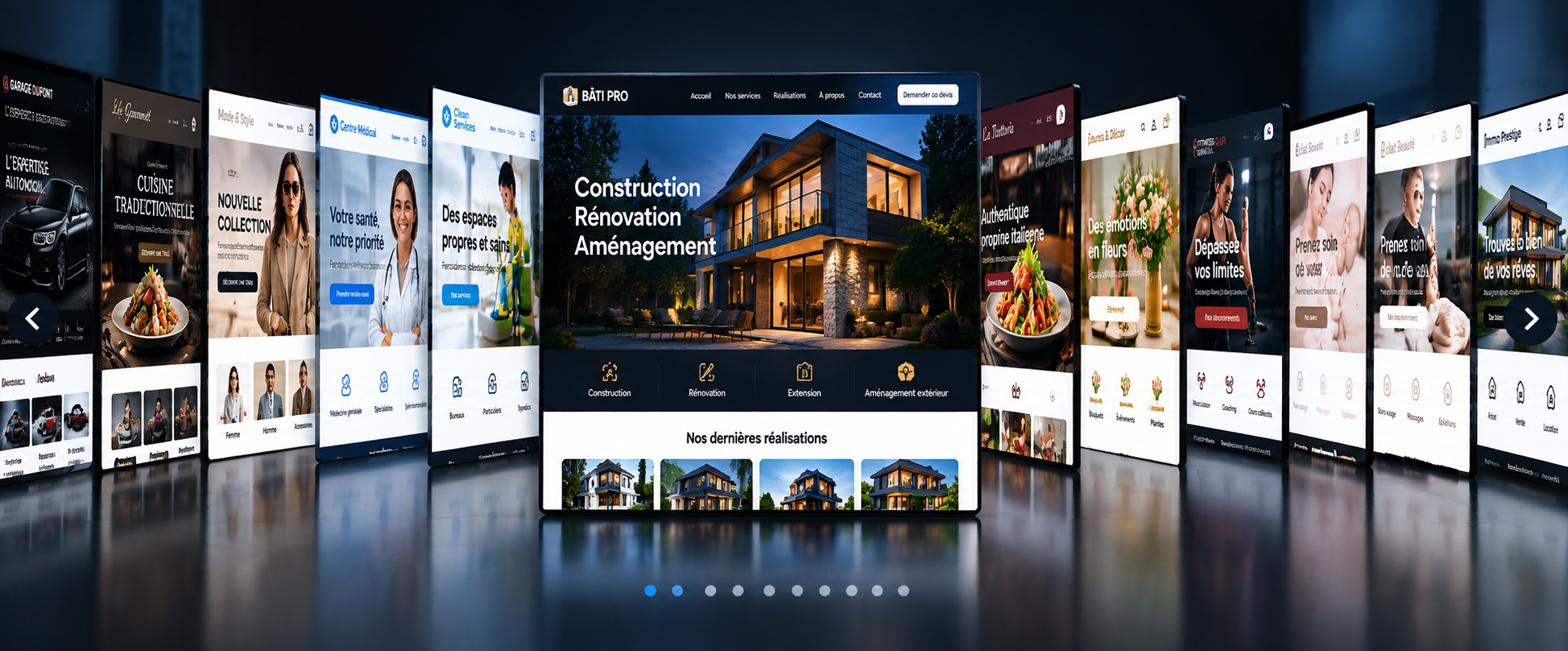 Exemple de site internet Construction / BTP — BATI PRO