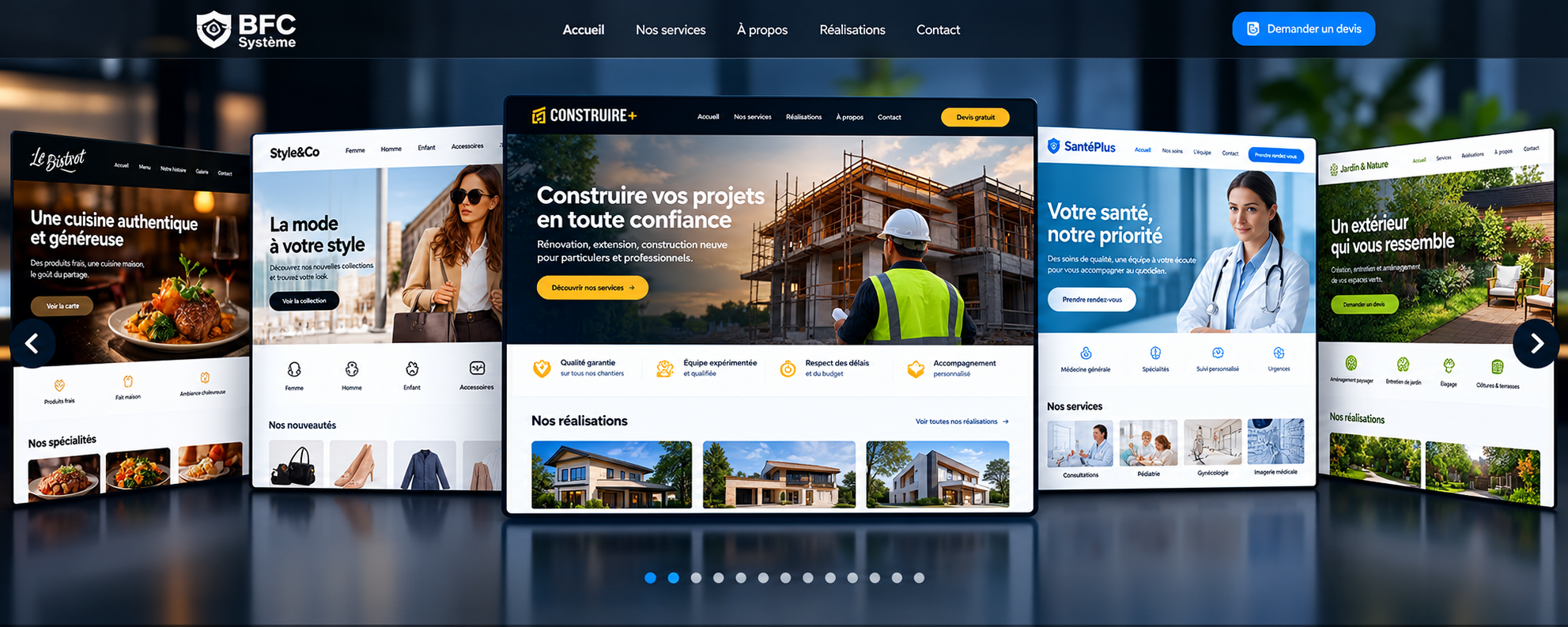 Exemple de site internet Restaurant — LE BISTRONOME