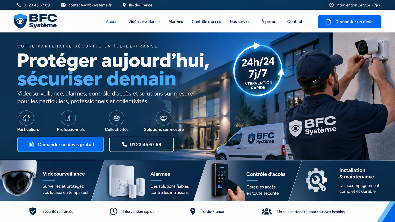 Exemple de site internet Nettoyage / Services — CLEAN PRO